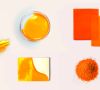 verschiedene Farbtöne Orange