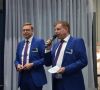 Marcel Kissling und Ralf Schubert eröffnen die Pressekonferenz.