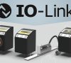 Das Bild zeigt 3 digitale Positionsanzeigen. Symbolisch wird darauf hingewiesen, dass diese IO-Link-fähig sind.
