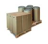 Eco Drum: Da die Ladungsträger (Palette) zu annähernd 100 Prozent ausgenutzt werden, wird bei Umschlag und Lagerung gegenüber runden Fibertrommeln eine Verbesserung der Effizienz um bis zu 40 Prozent erreicht.