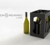 Das System besteht aus einer neu designten 0,75-l-Weinflasche, die in zwei verschiedenen Farben erhältlich ist, sowie einem zeitlosen 6er Kasten.